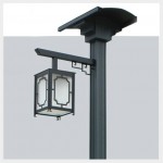 Oriental Solar Light Lamp Post